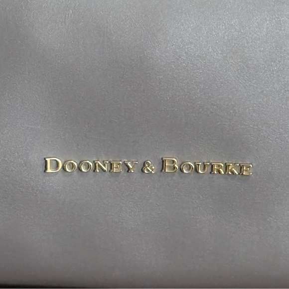 Authentic Dooney & Bourke Gray Leather Satchel Bag! - Picture 9 of 13